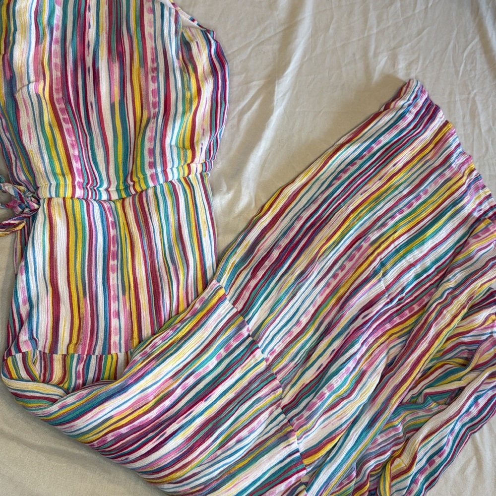 Colorful Striped Maxi Dress